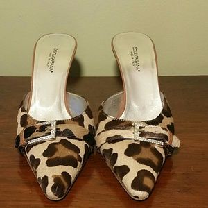 Dolce and Gabbana Animal Print 3"Heels